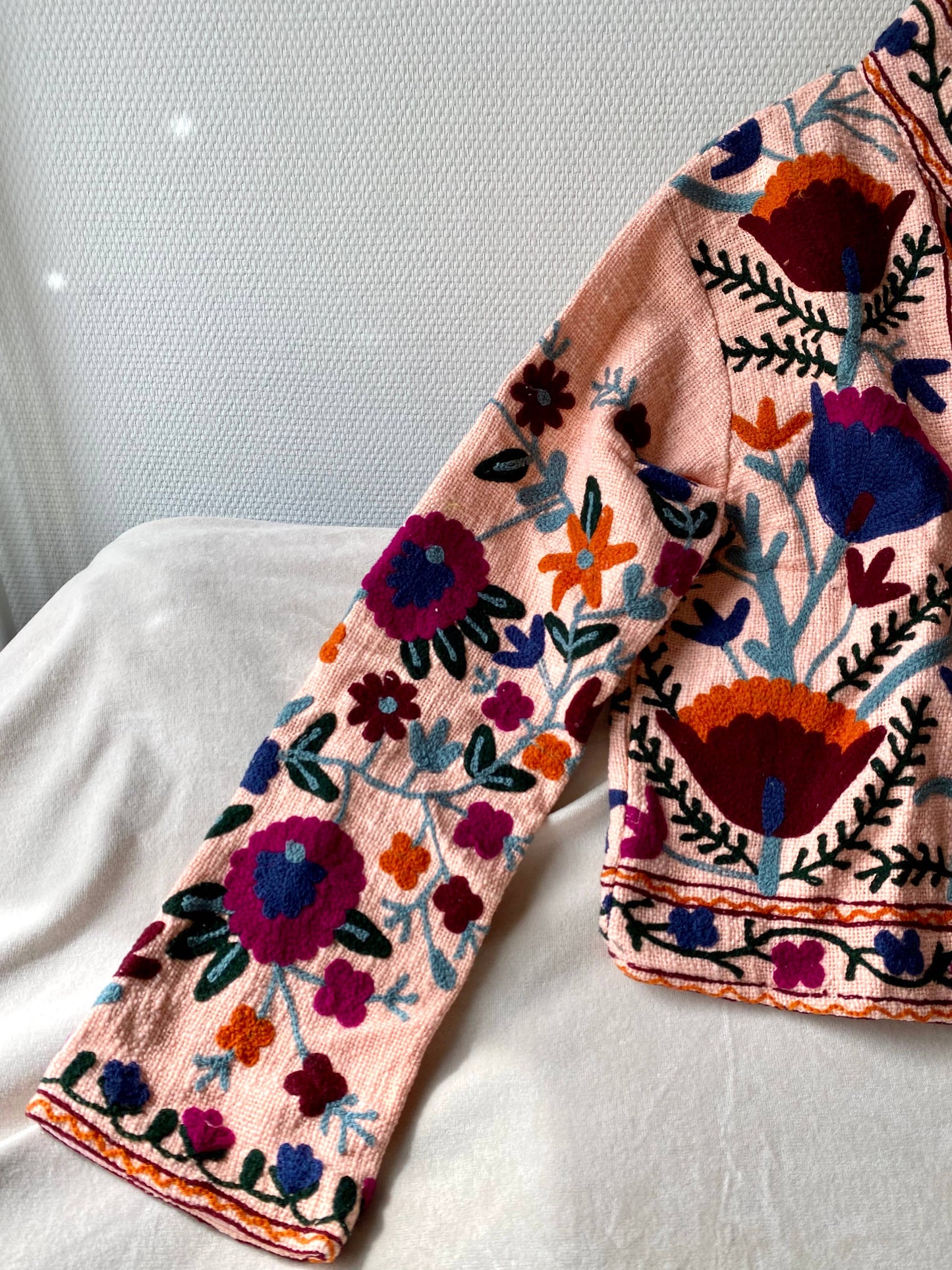 The Suzani Floral Jacket // Blush